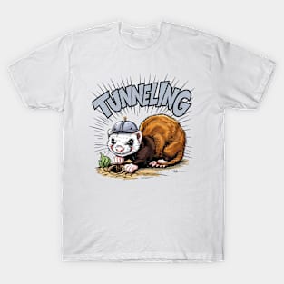 Tunneling cute animal T-Shirt